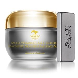 Secret Collagen Mask MULTI VITAMIN E, A & C GOLDEN MAGNETIC MUD REVITALIZING